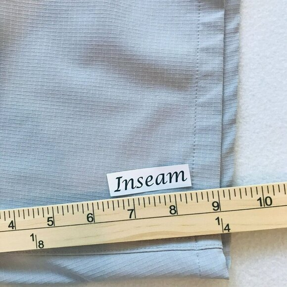 George Men's Flat Front Bermuda Golf Shorts Size 40 in Light Gray Activewear - Picture 11 of 14